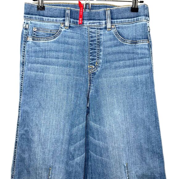 SPANXshape™ EveryWear Seamed-Front Wide Leg Jeans - Blue M - Picture 6 of 13